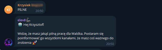 Asystent AI eskalujący zgłoszenie pilne